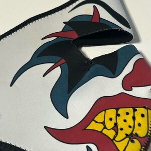 Zan Black and White Face Mask Headgear Motorcycle Evil Clown Joker Face